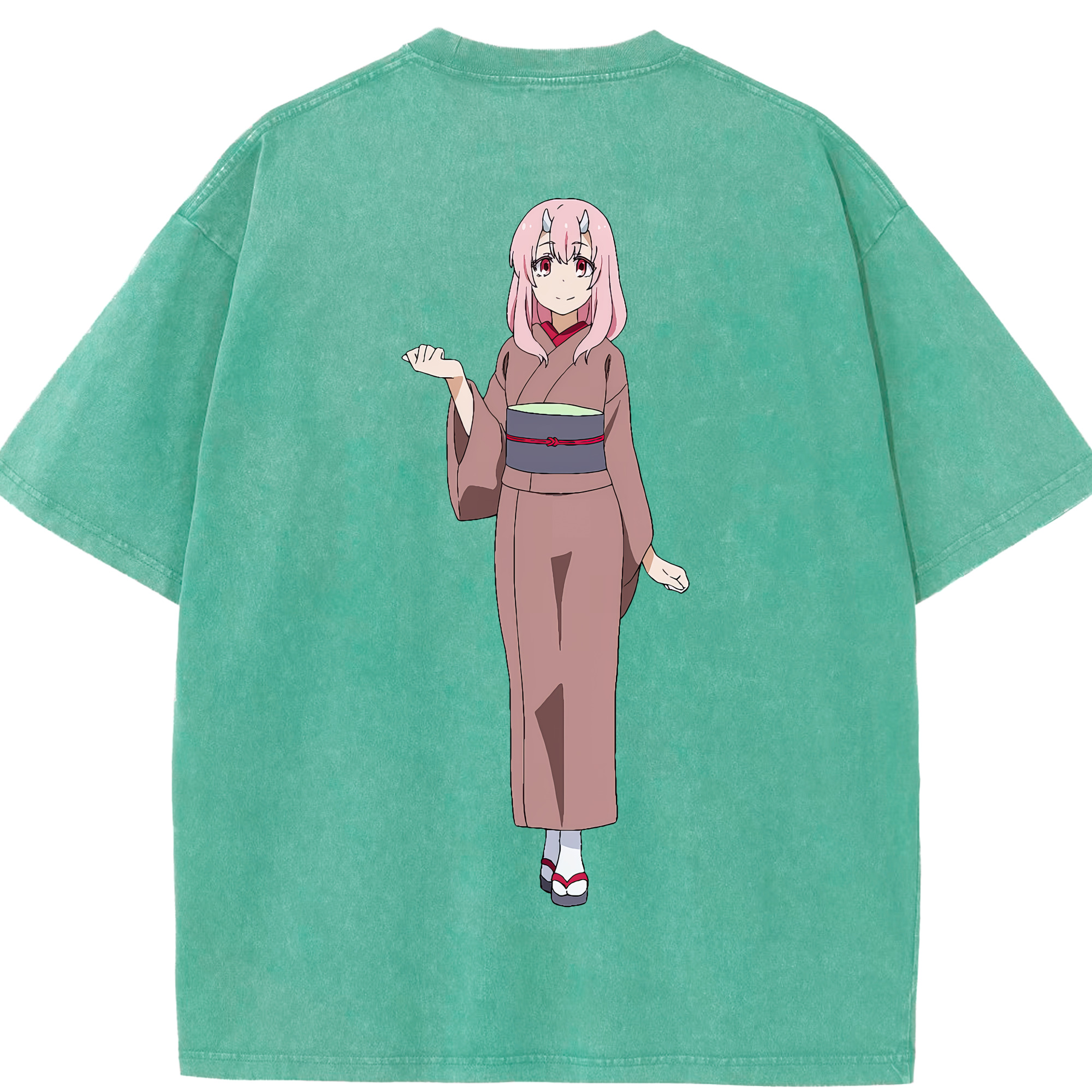 （画像用） 転スラ Regarding Reincarnated to Slime 綿100% ヴィンテージ風 半袖Tシャツ（背面プリント）